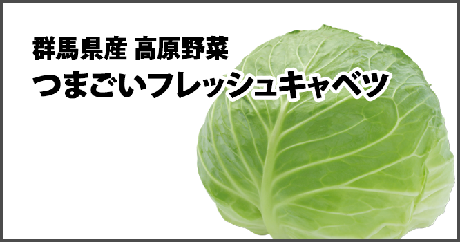 群馬県産高原野菜 つまごいフレッシュキャベツ
